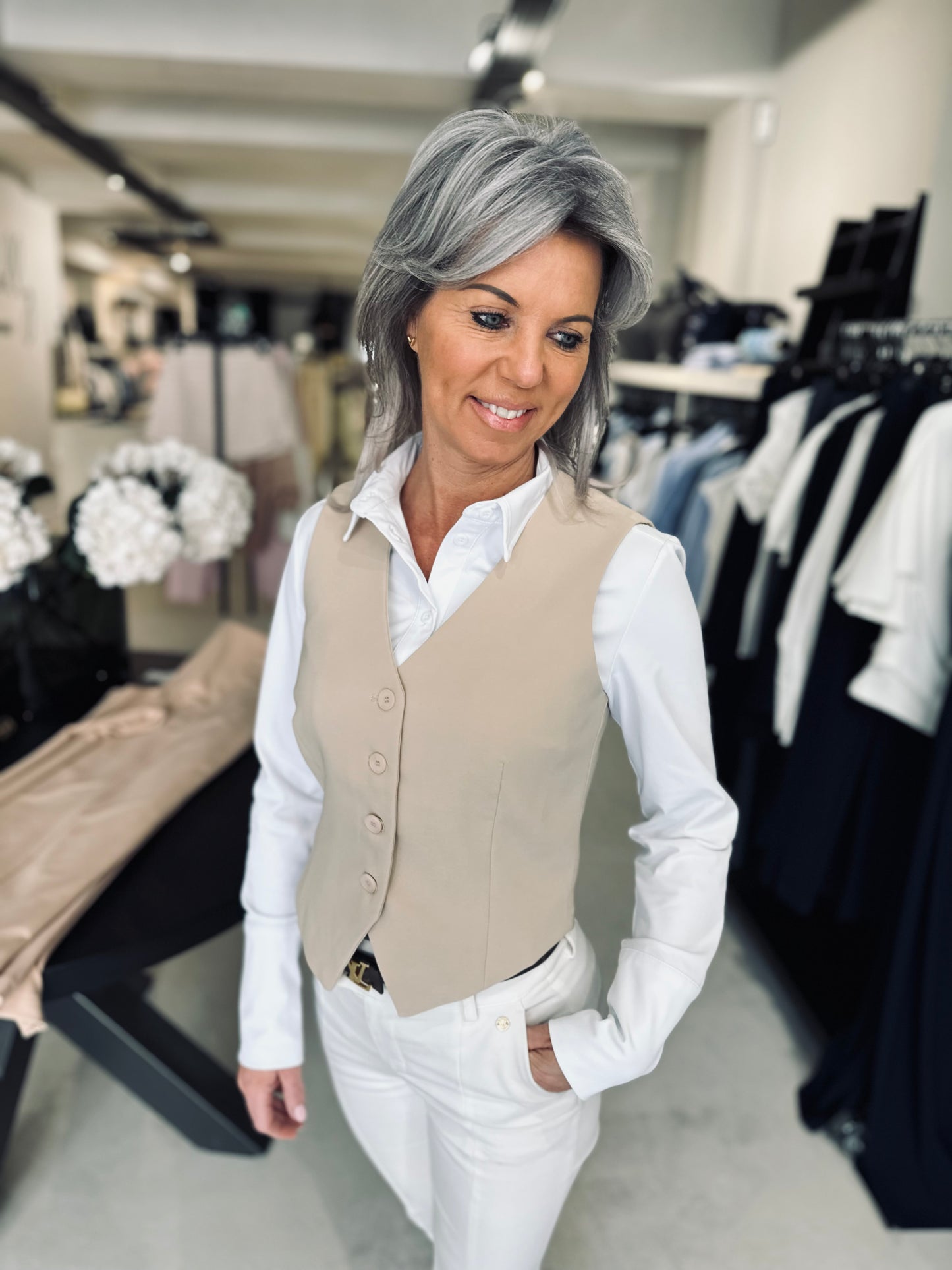 Gilet Milaan Beige