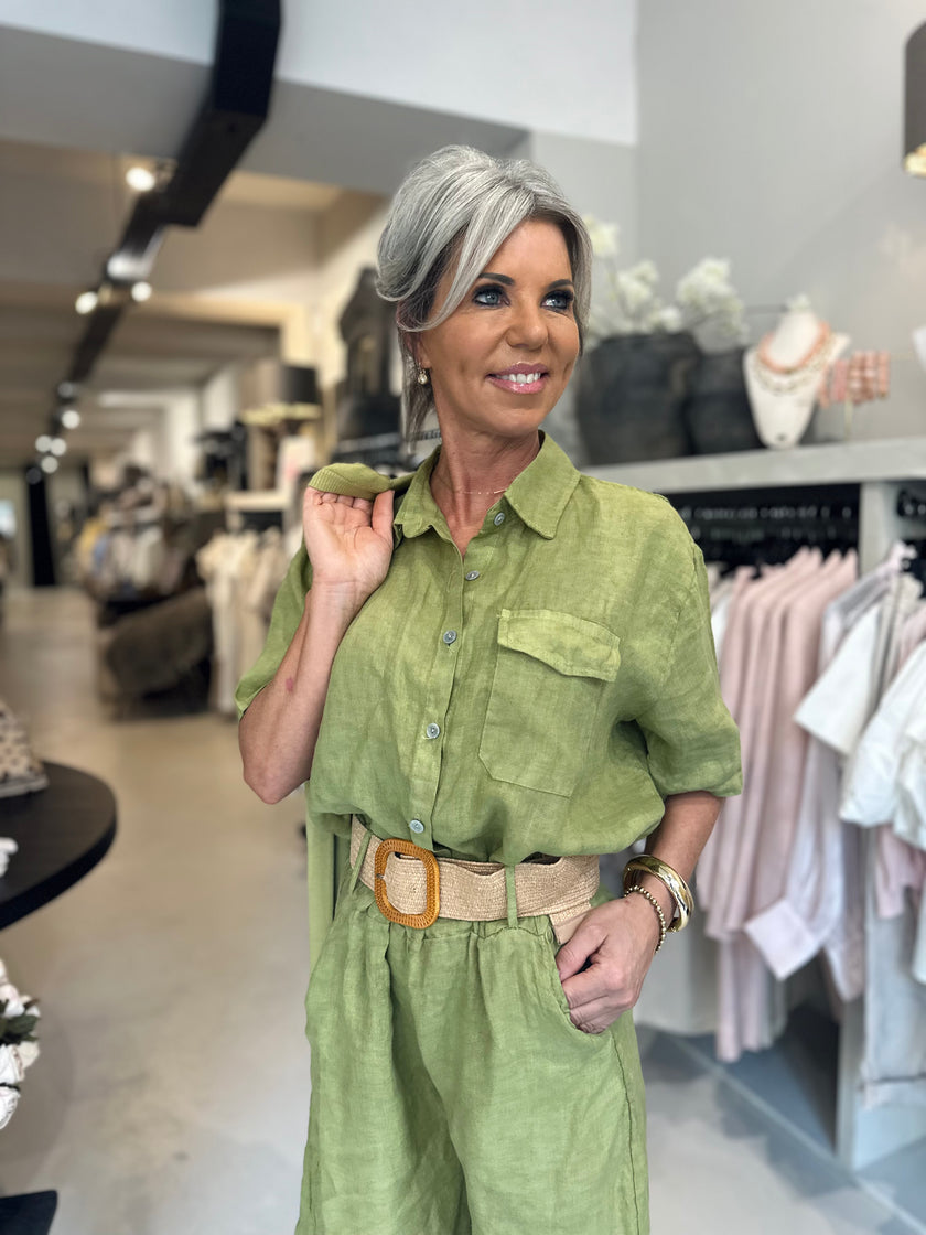 Blouse Olijf