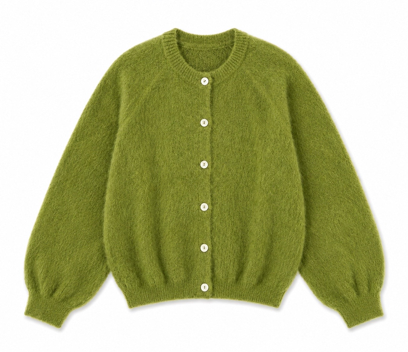 Vest Mohair Olijf