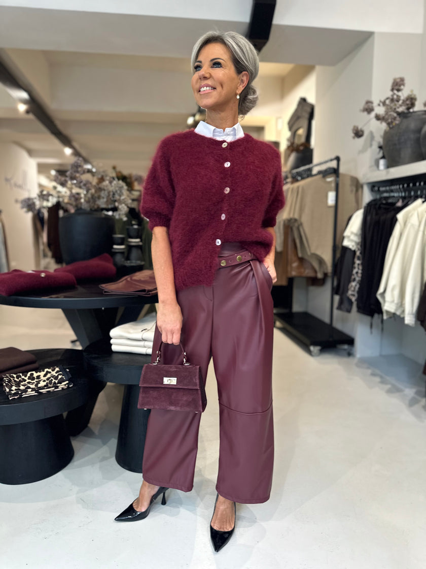 Vest San Mohair bordeaux