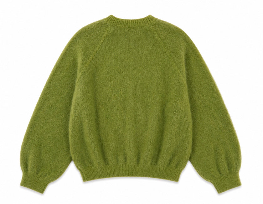 Vest Mohair Olijf