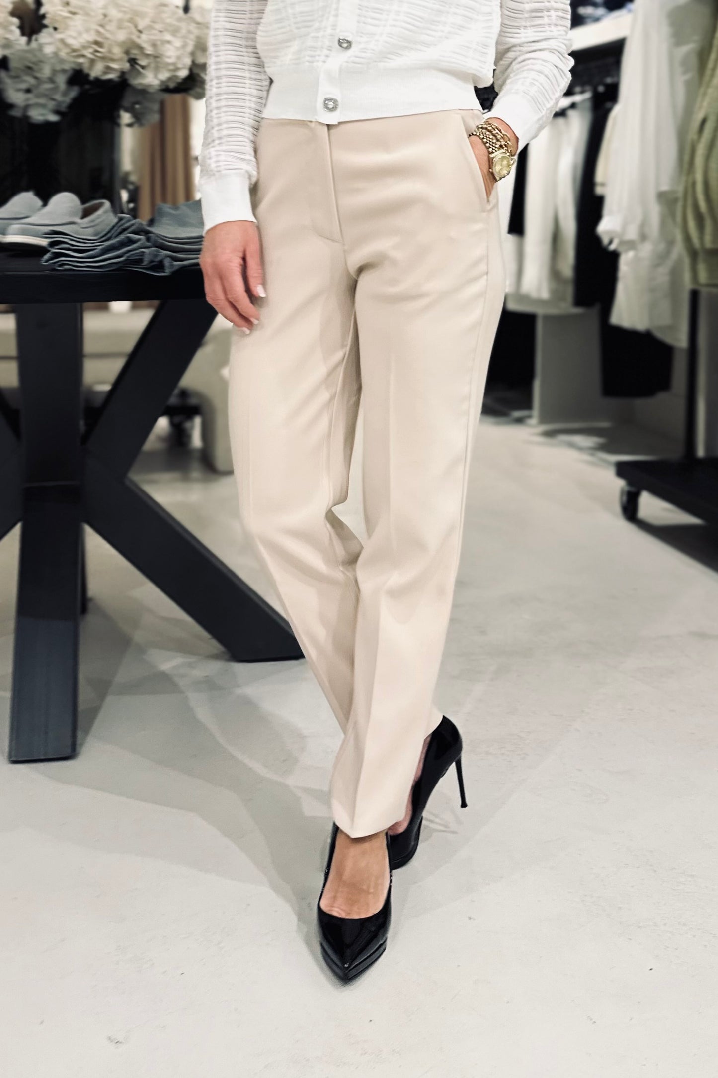 Pantalon Milaan beige