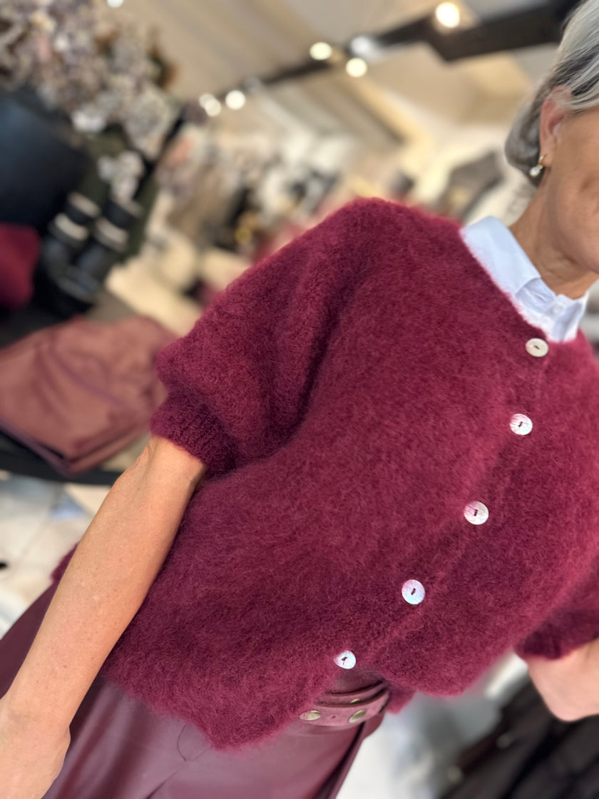 Vest San Mohair bordeaux