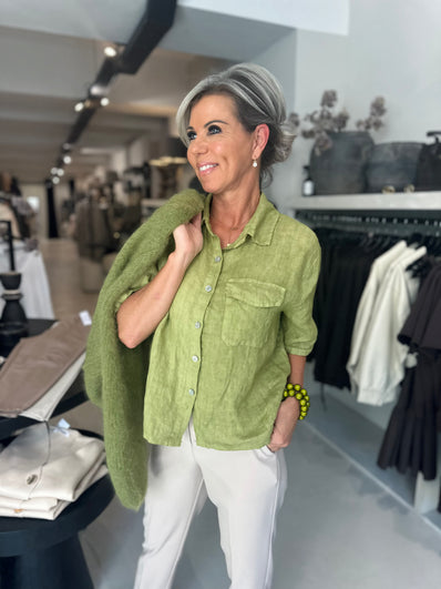Blouse Olijf