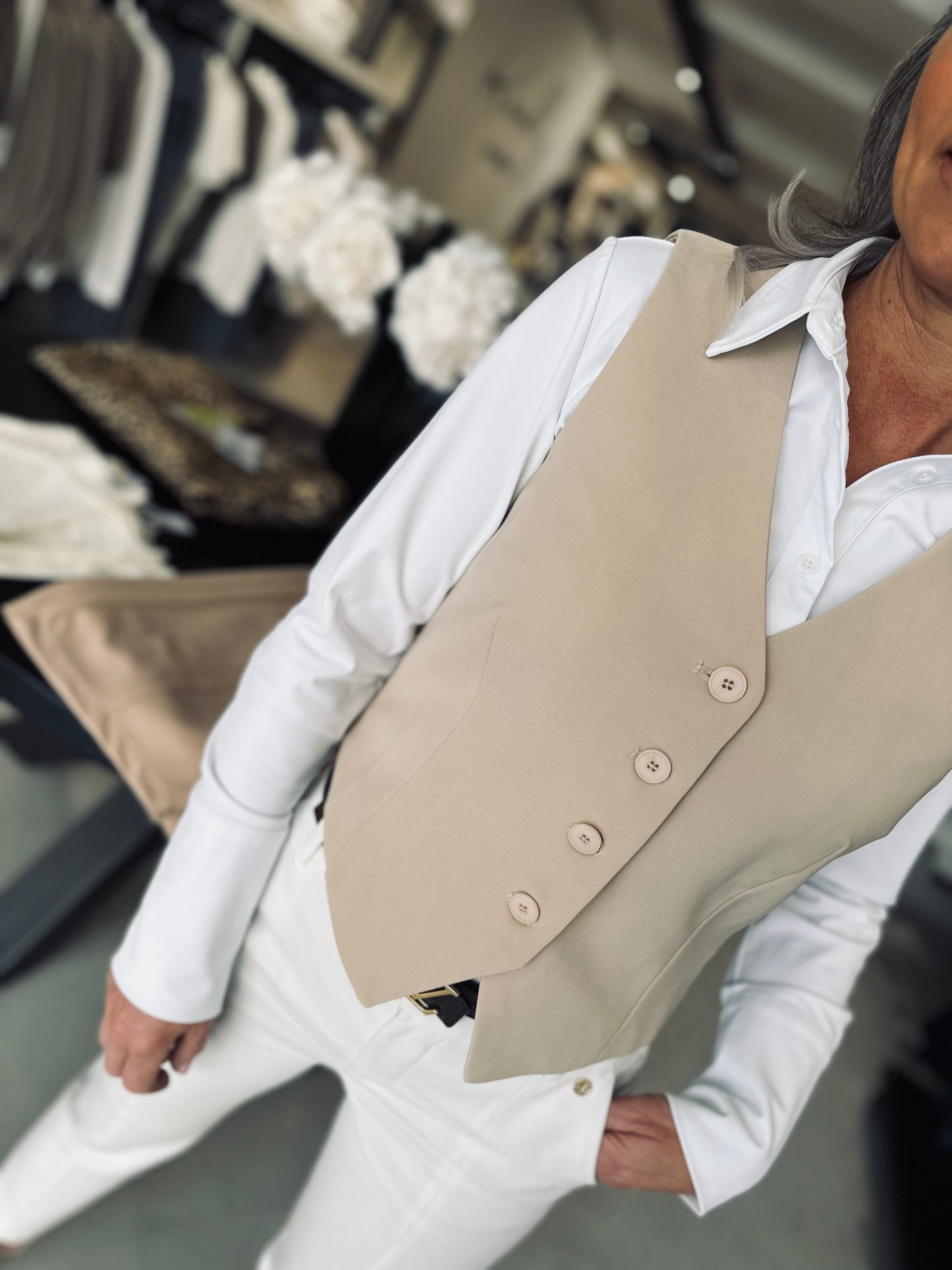 Gilet Milaan Beige