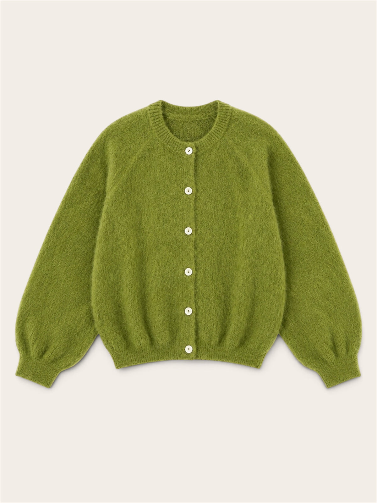 Vest Mohair Olijf