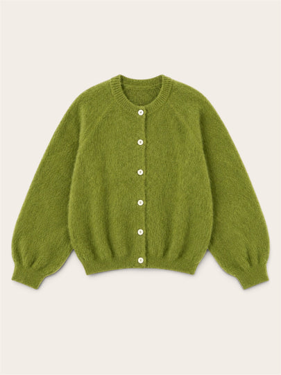Vest Mohair Olijf