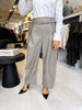 Pantalon Livia lederlook Taupe