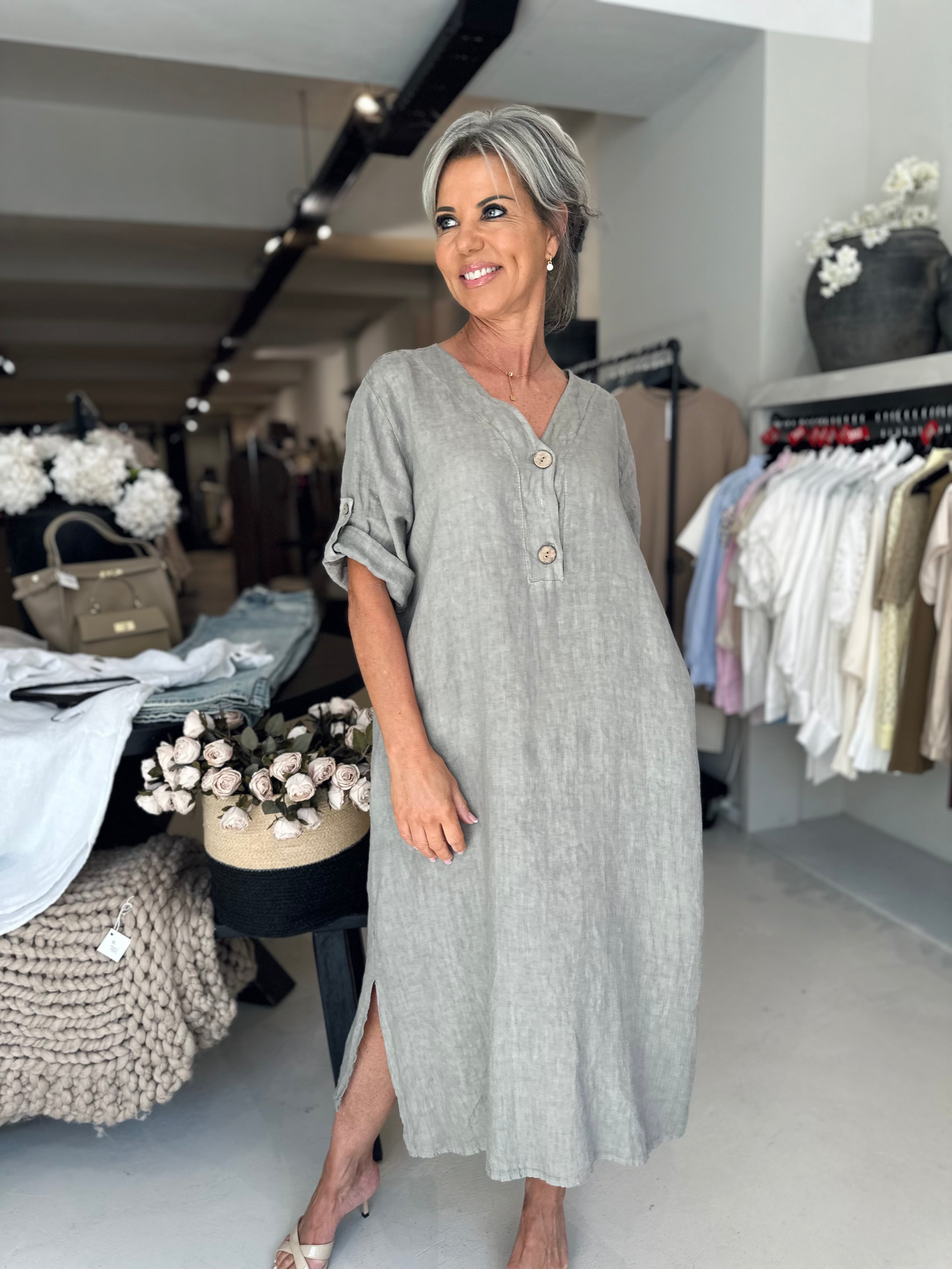 Jurk Ella linnen