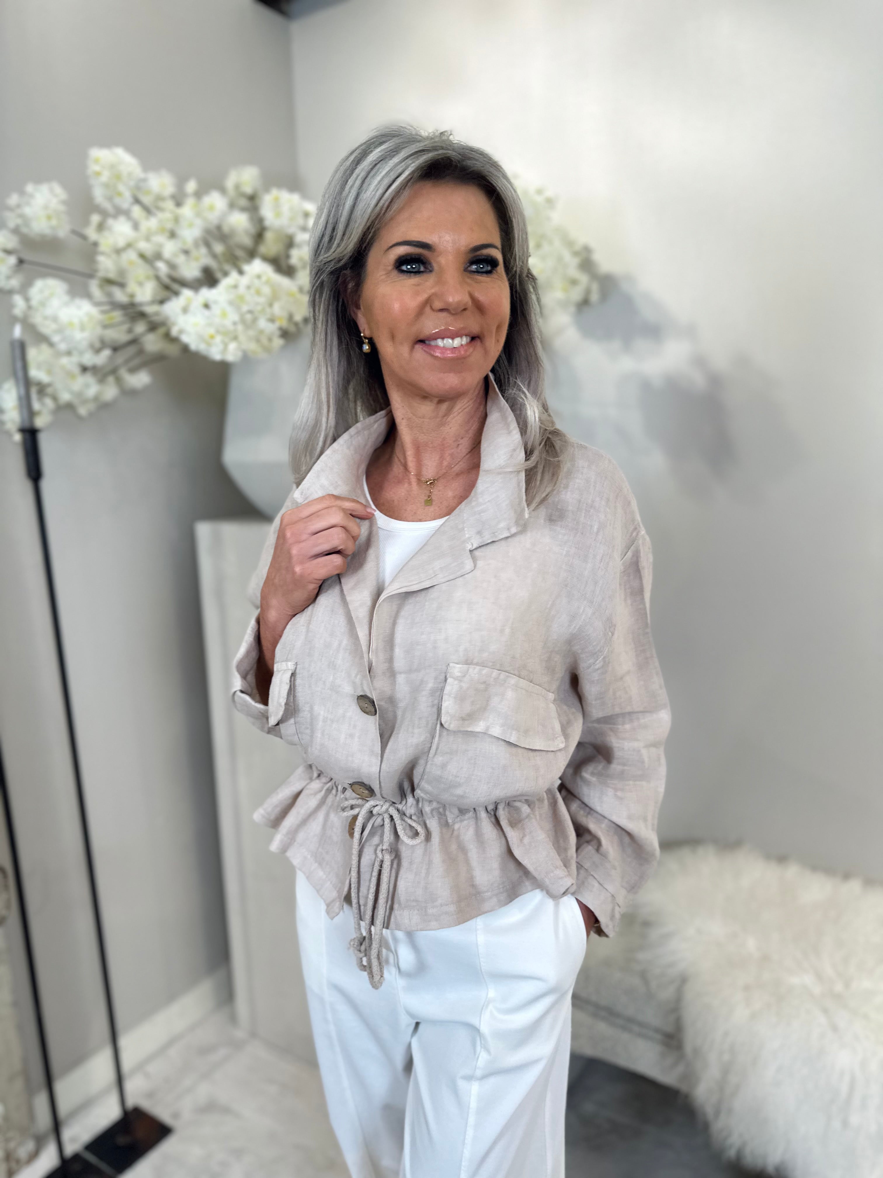 Jacke Alba Leinen