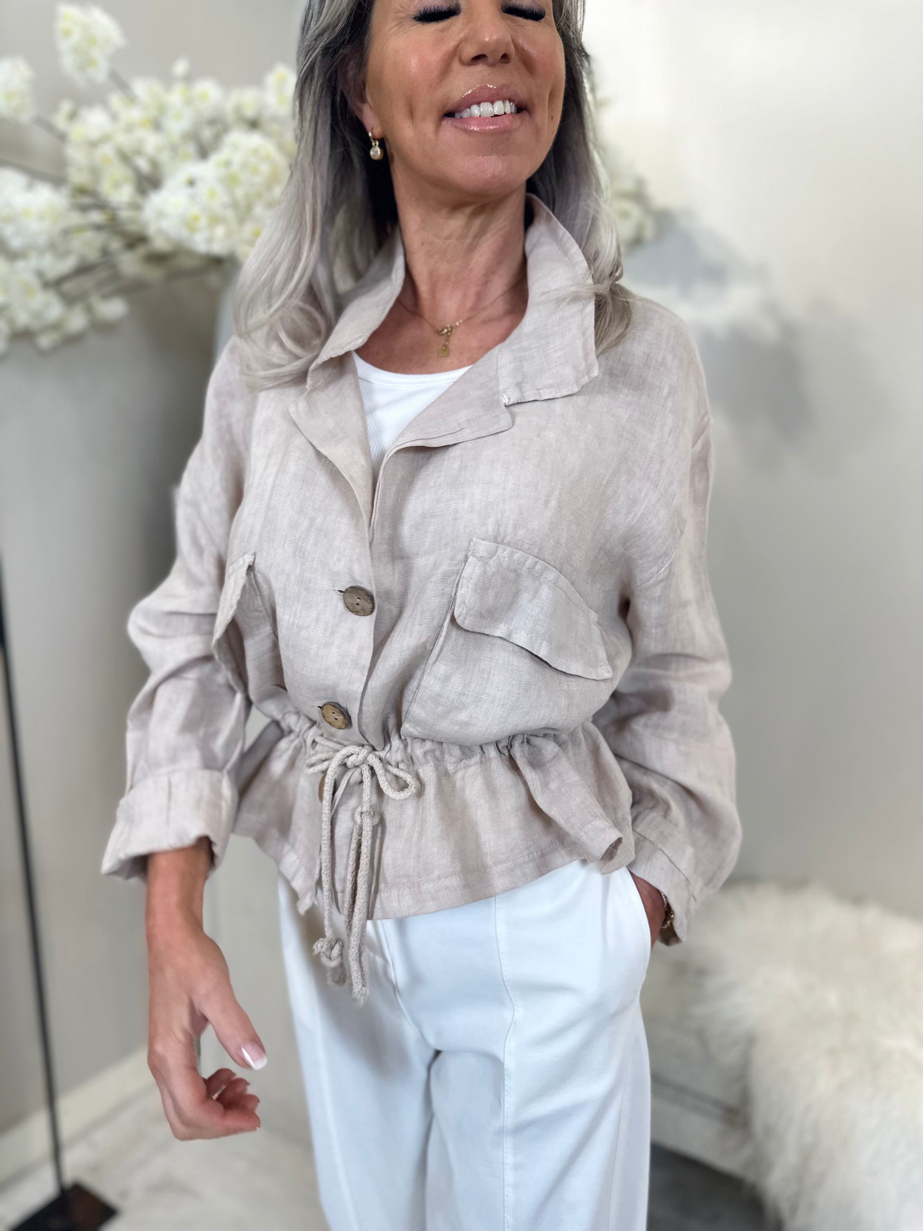 Jacke Alba Leinen