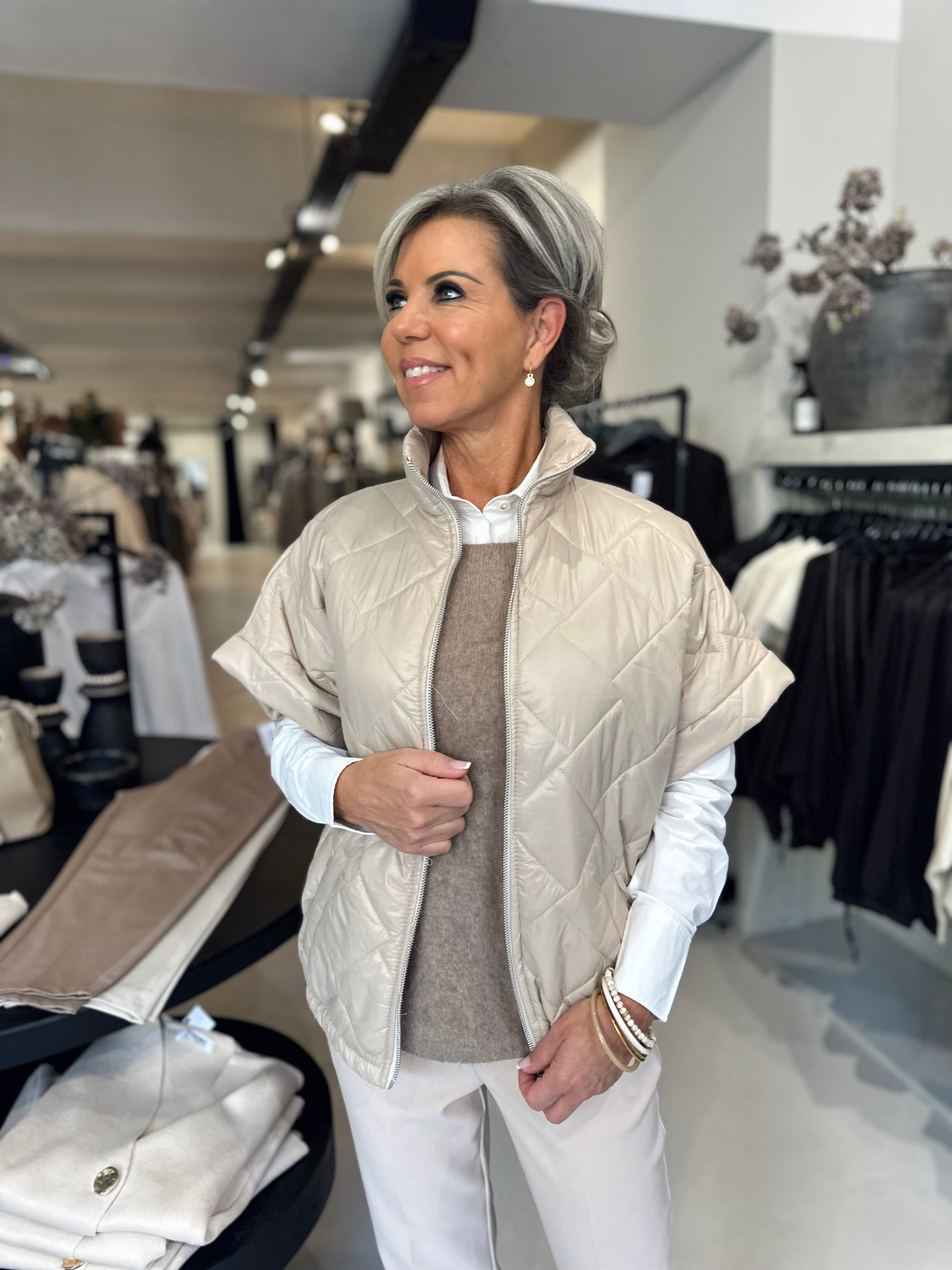 Bodywarmer Fem beige