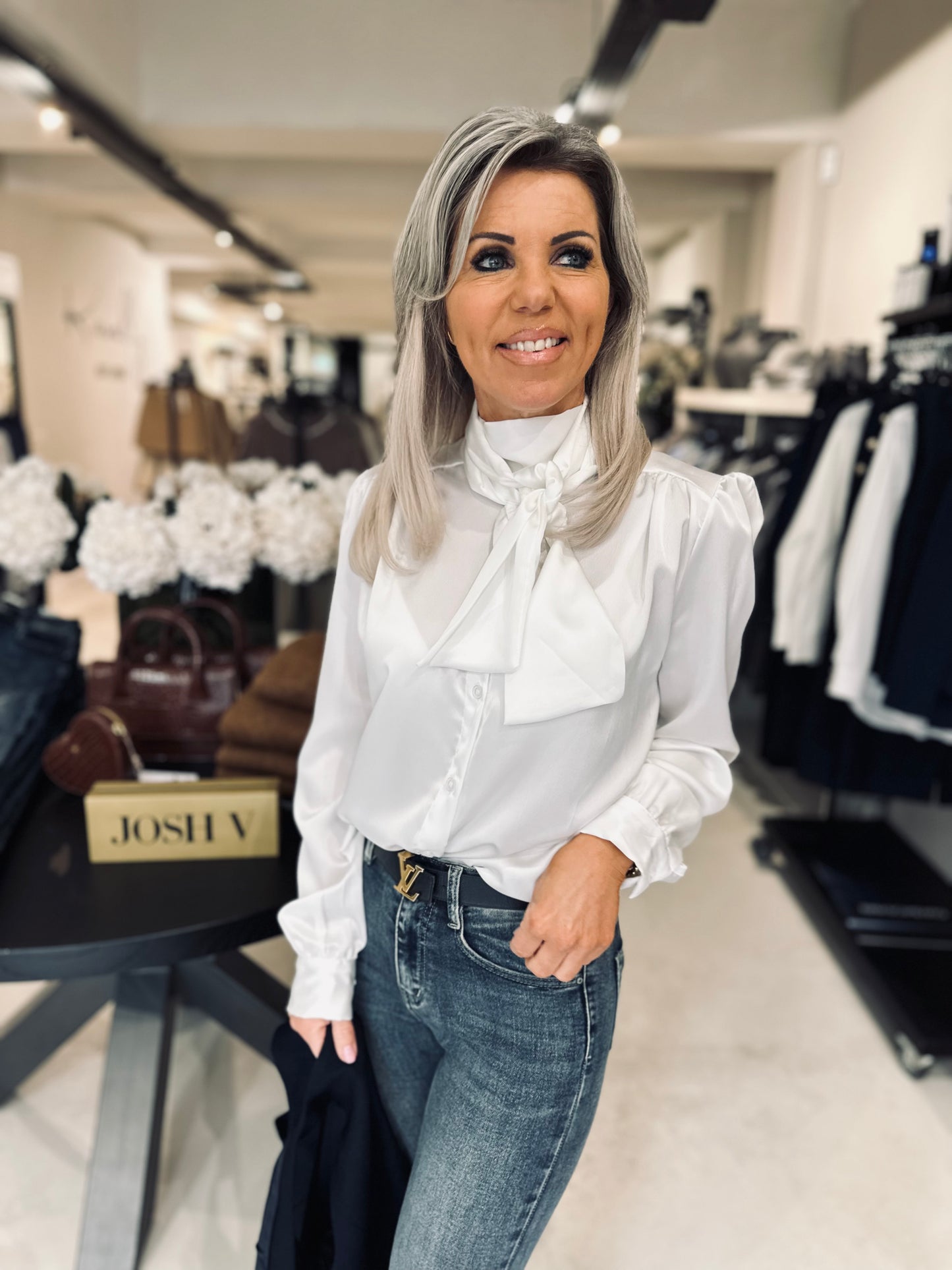 Blouse Nance Strik Off White