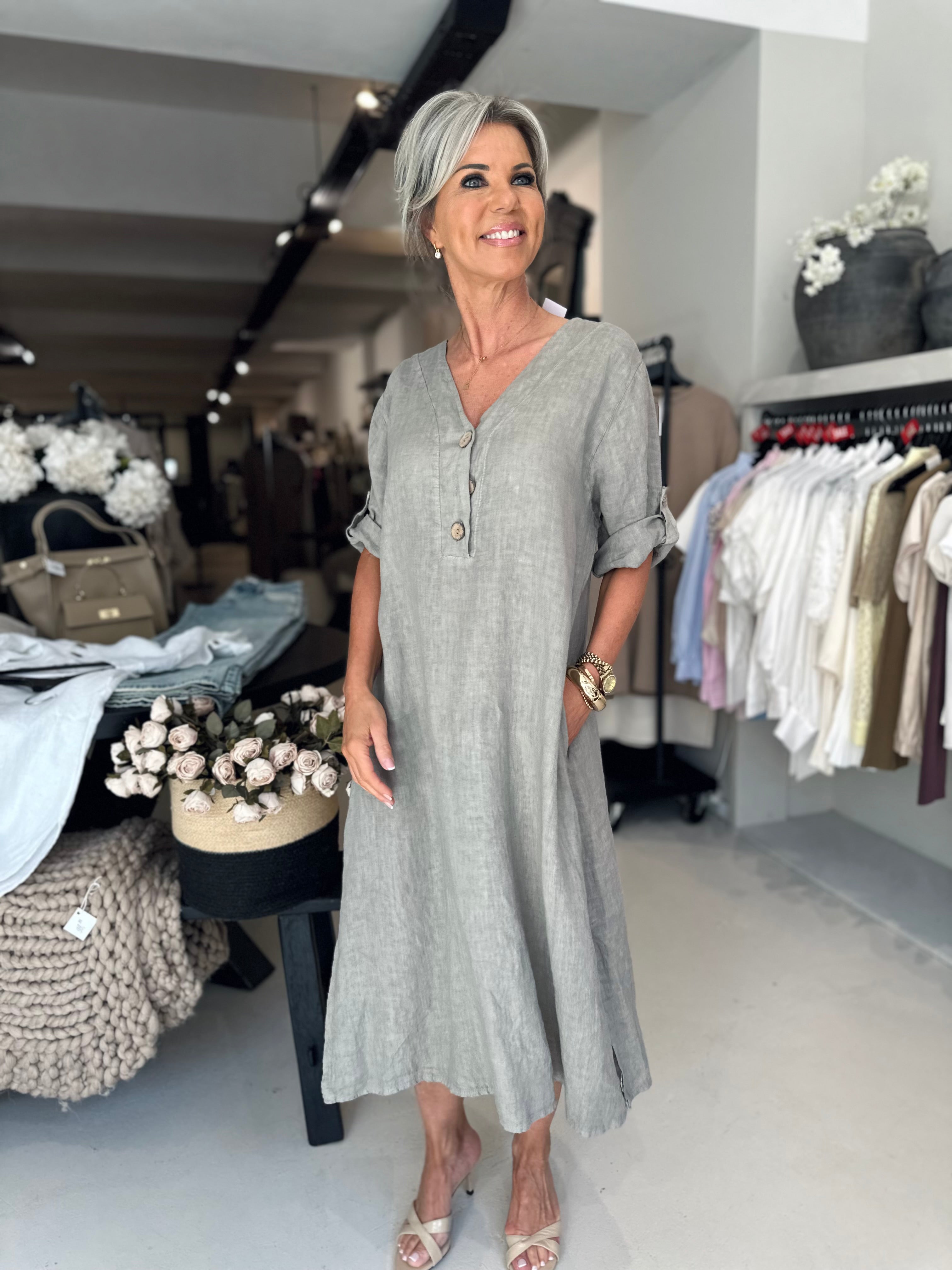 Jurk Ella linnen