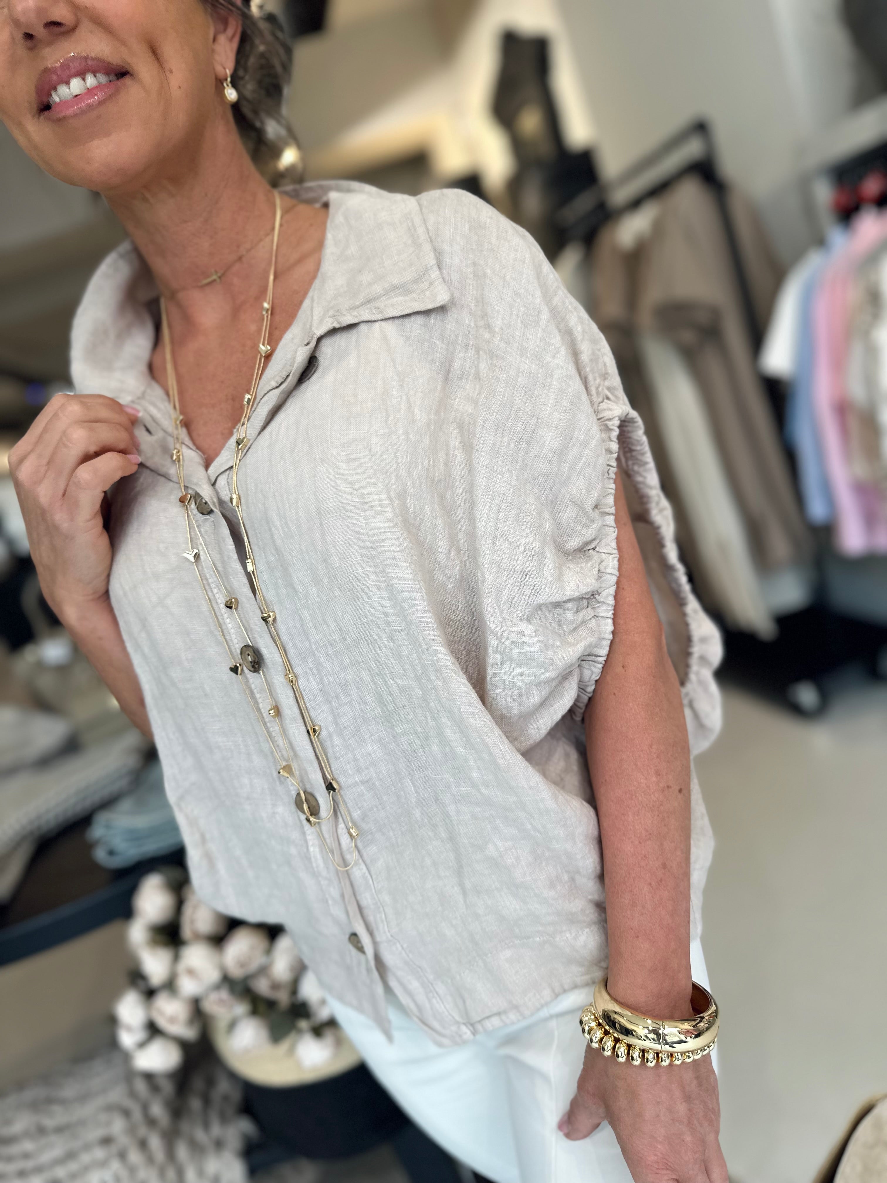 Mouwloze blouse Goof