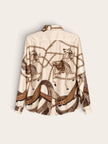 Blouse Natasja Brown & Cream