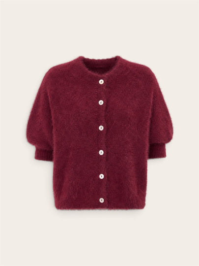 Vest San Mohair bordeaux
