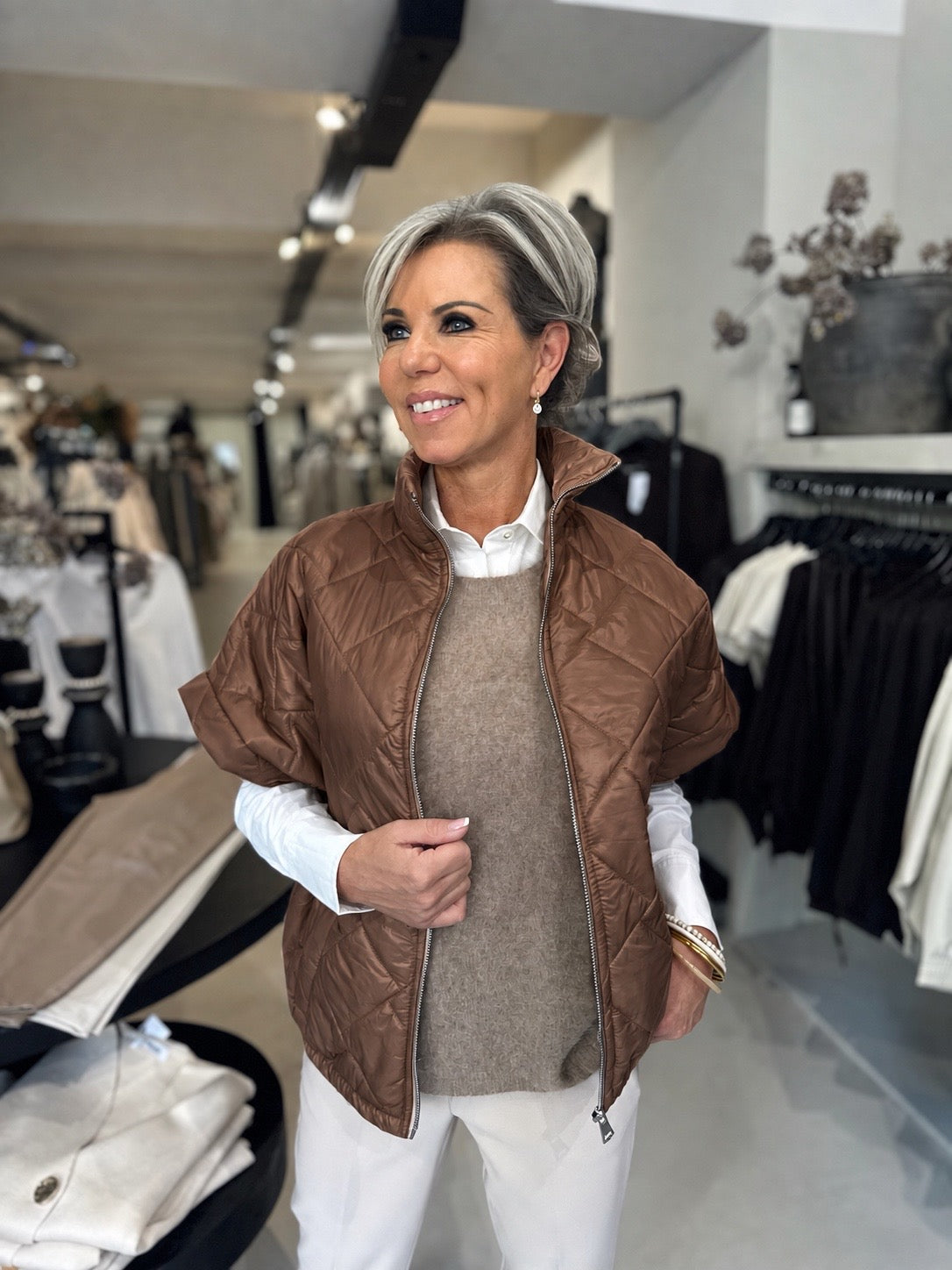 Bodywarmer Fem bruin